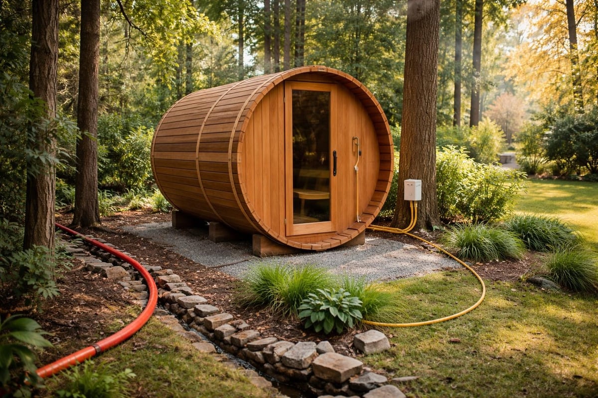 Sauna site planning factors