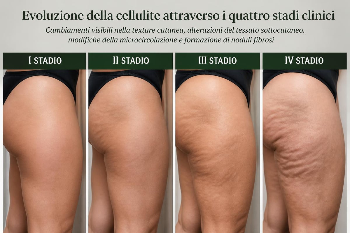Stadi progressivi della cellulite