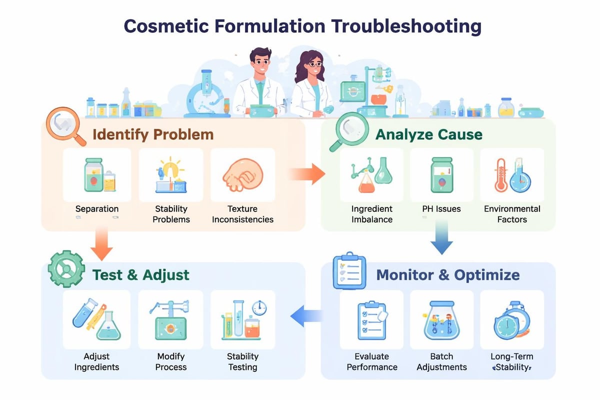 Troubleshooting cosmetic formulation problems