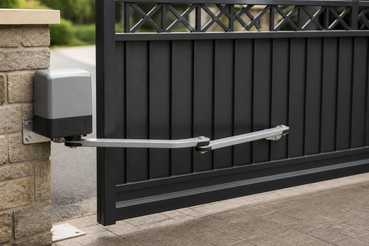Swing gate operator mechanics