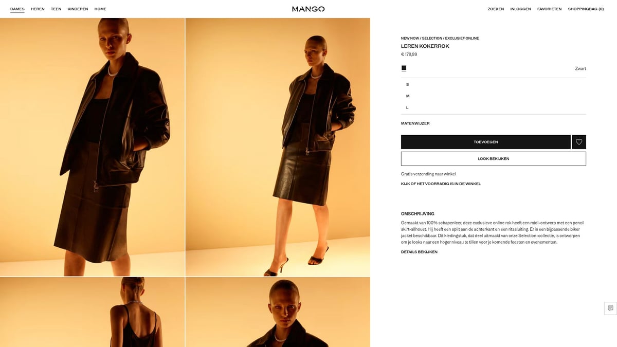 10 Trendy Rokken Dames Voor Elke Gelegenheid In 2025 - Leren kokerrok – Mango (€179,99)