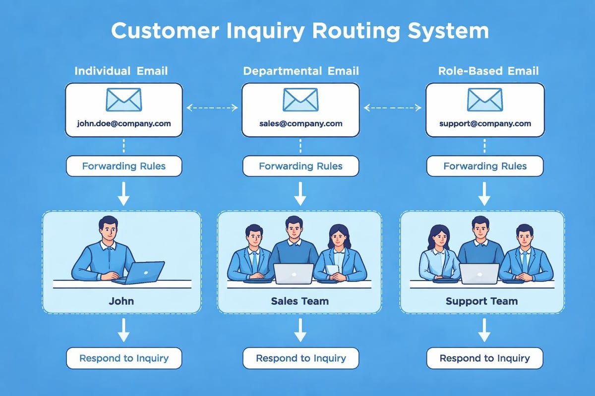 Email workflow diagram