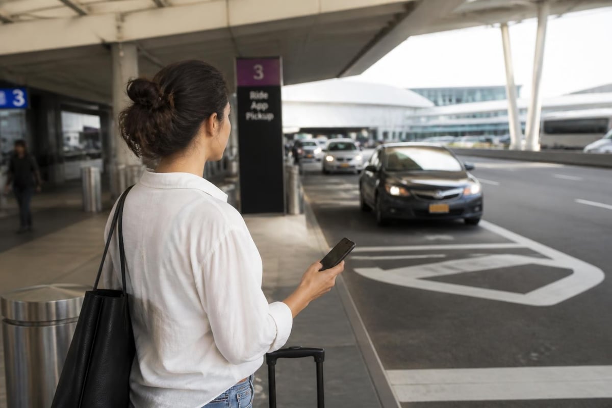 Ride-share pickup process