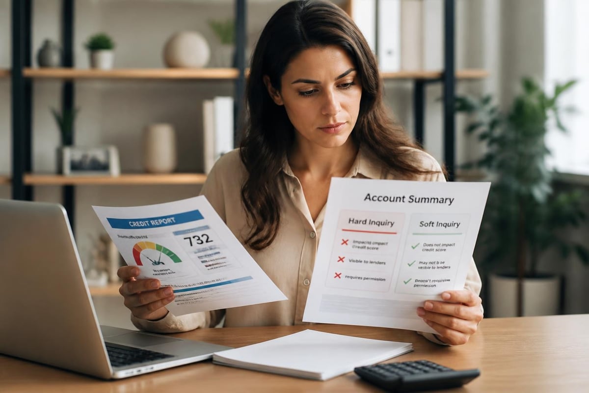 Hard vs soft credit inquiries