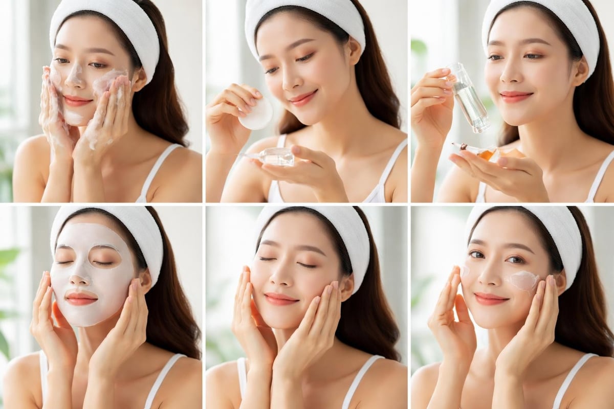 K-beauty routine steps