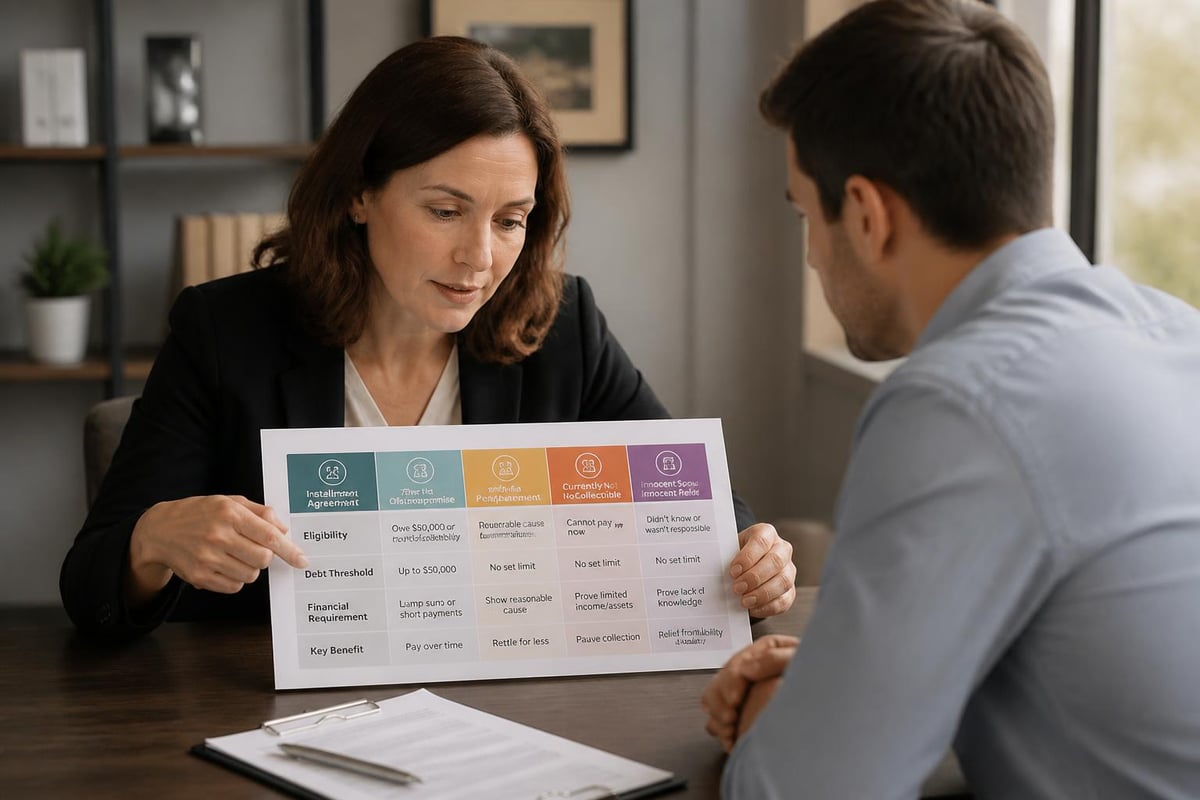 IRS resolution options comparison