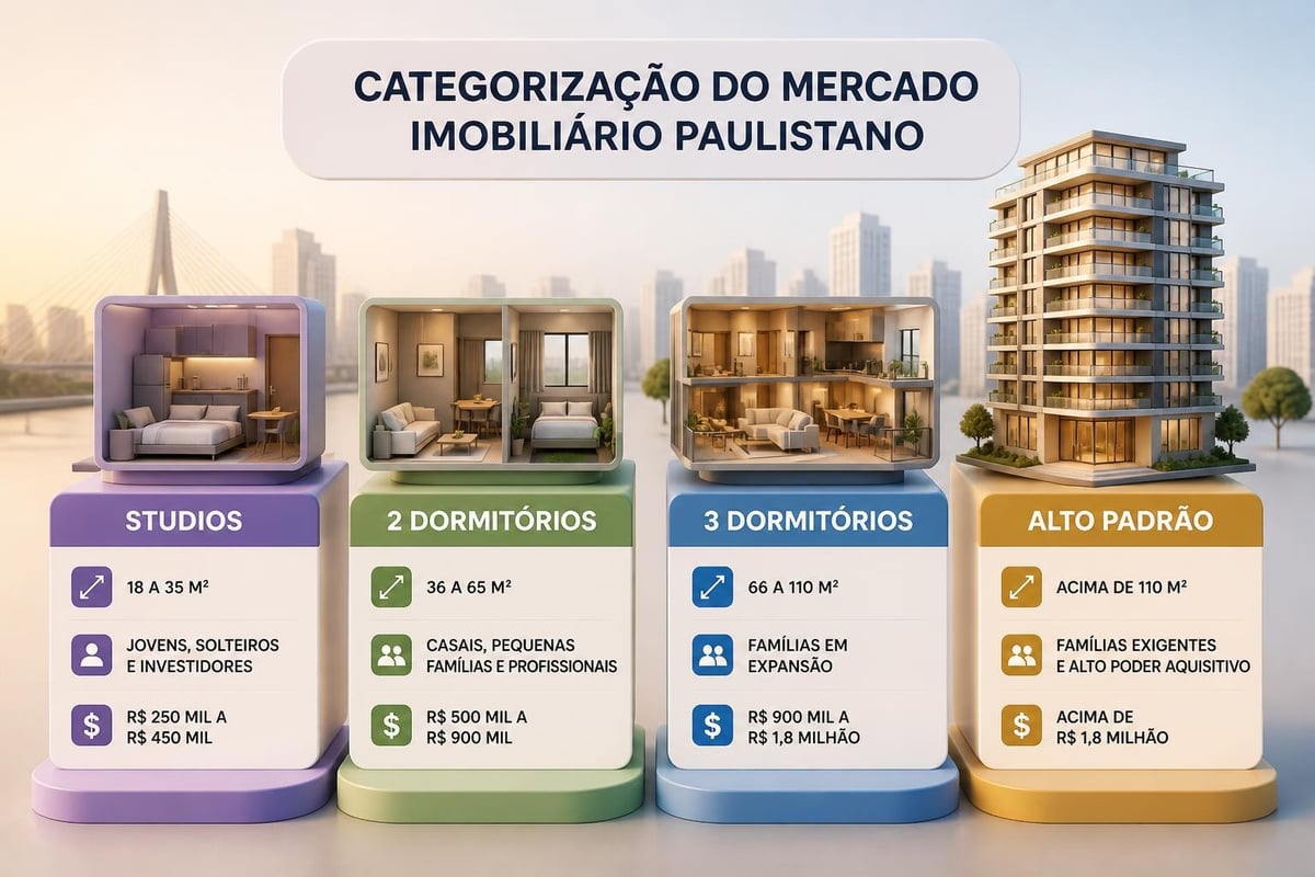 Tipos de apartamentos em São Paulo