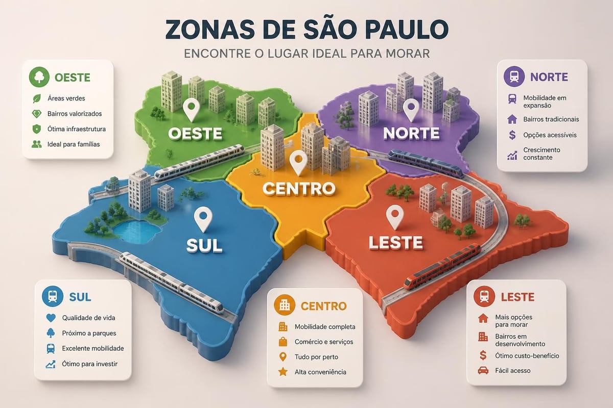 Regiões de São Paulo para comprar apartamento
