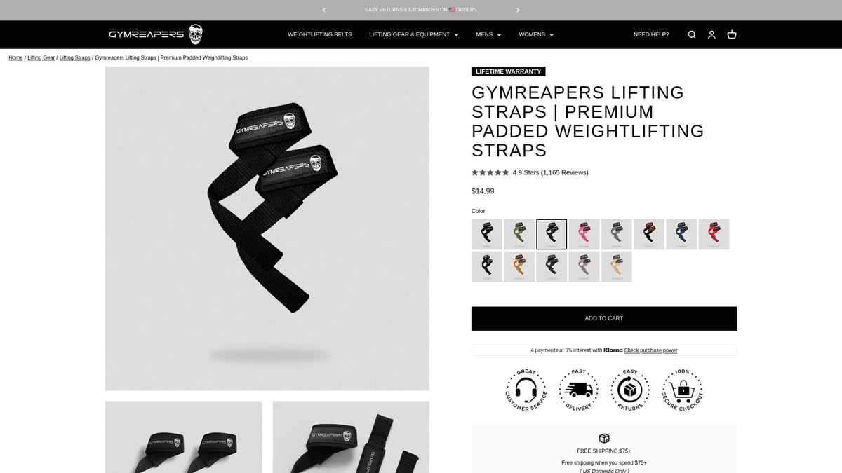 9 Essential Gym Wrist Straps for Maximum Support in 2026 - Gymreapers Lifting Straps