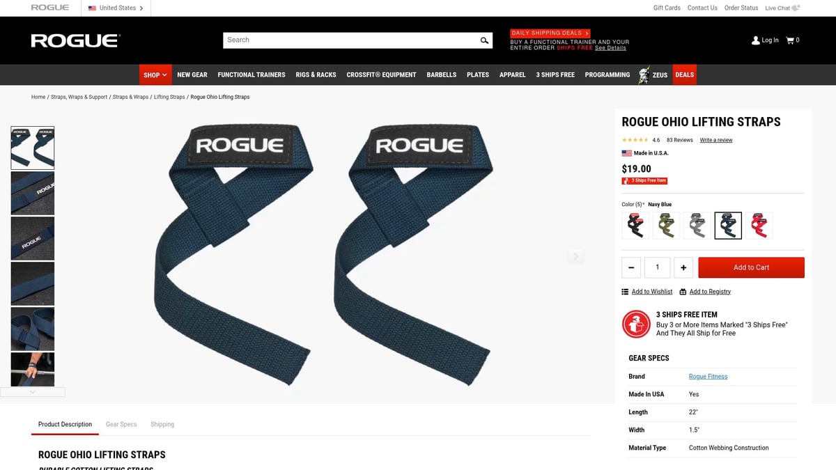 9 Essential Gym Wrist Straps for Maximum Support in 2026 - Rogue Ohio Lifting Straps