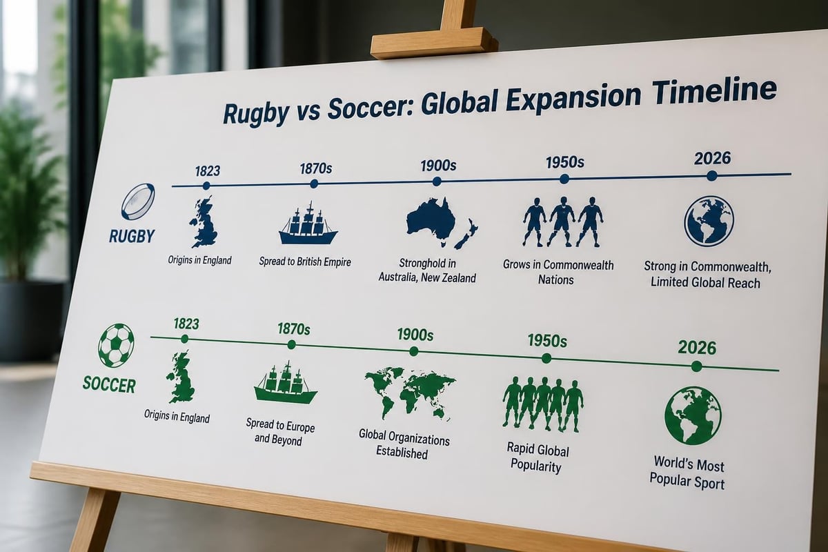 Rugby and soccer global development timeline