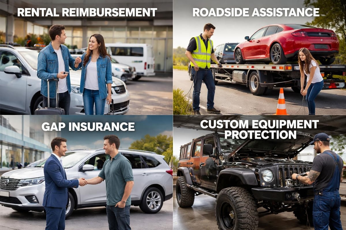 Optional vehicle insurance coverage add-ons