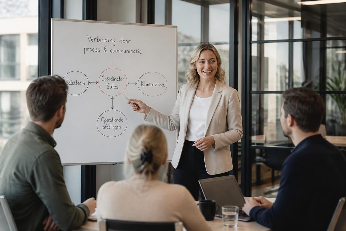 Sales coordinator verbindt teams
