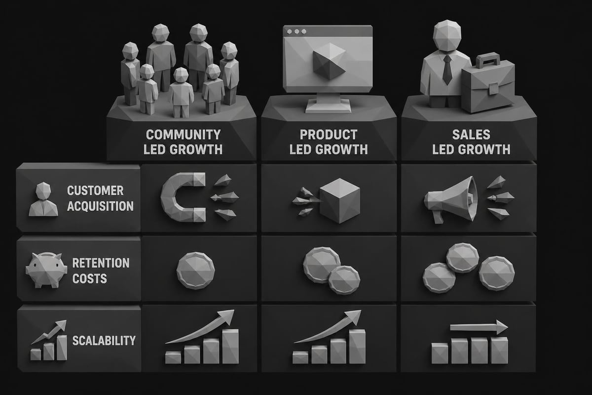 Community led growth comparison