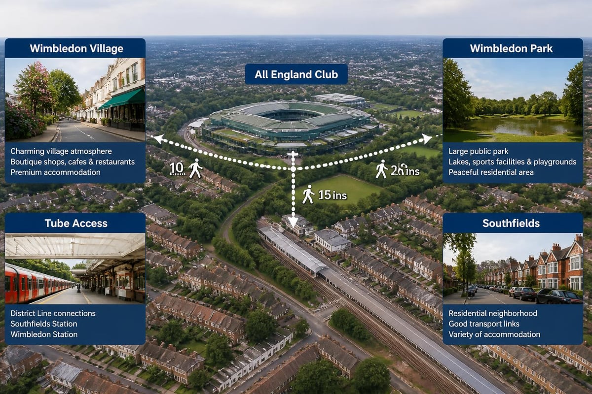 Wimbledon accommodation zones