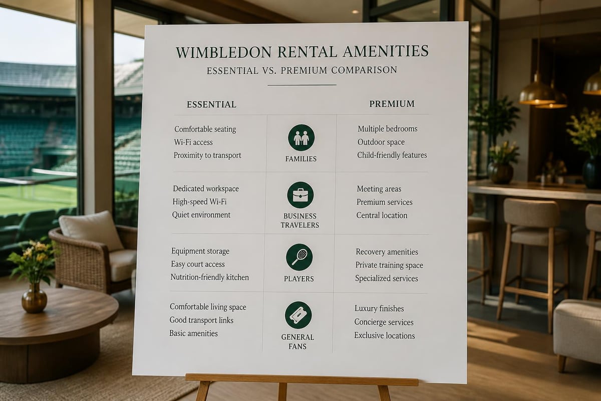 Property amenity comparison