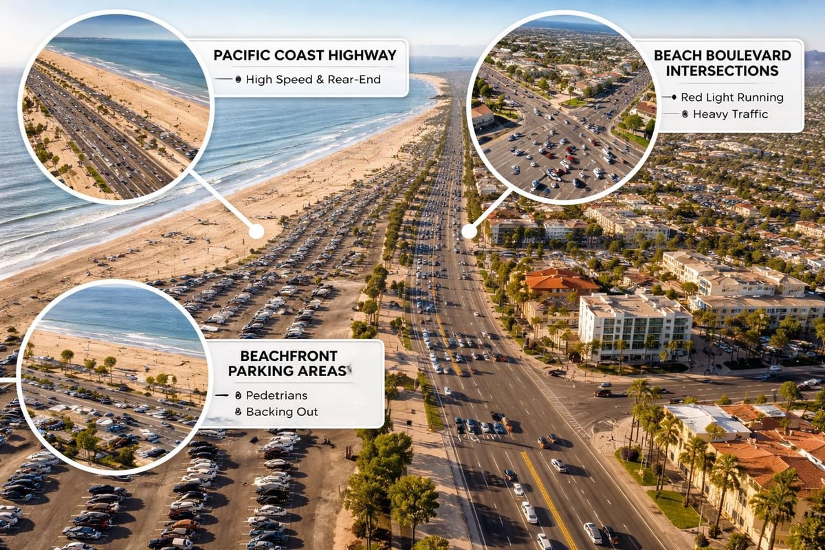 Huntington Beach accident hotspots