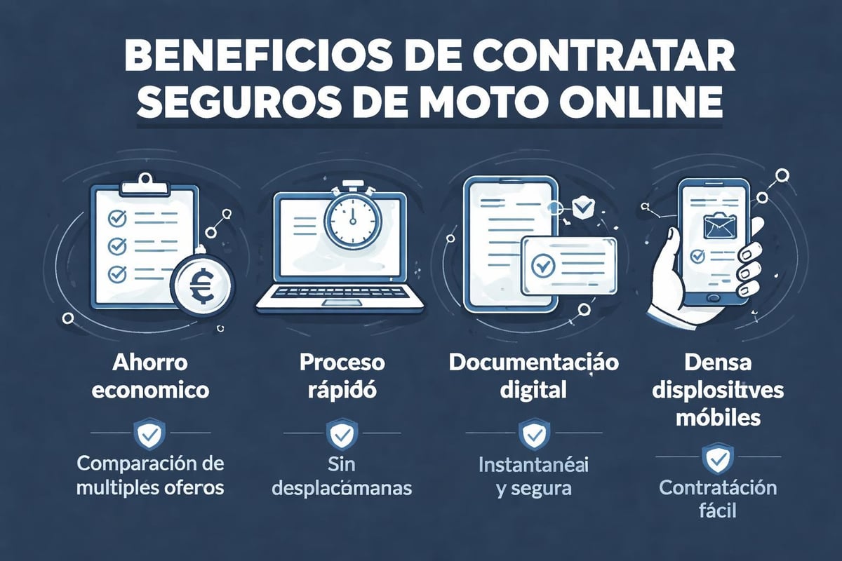 Ventajas del seguro digital de moto