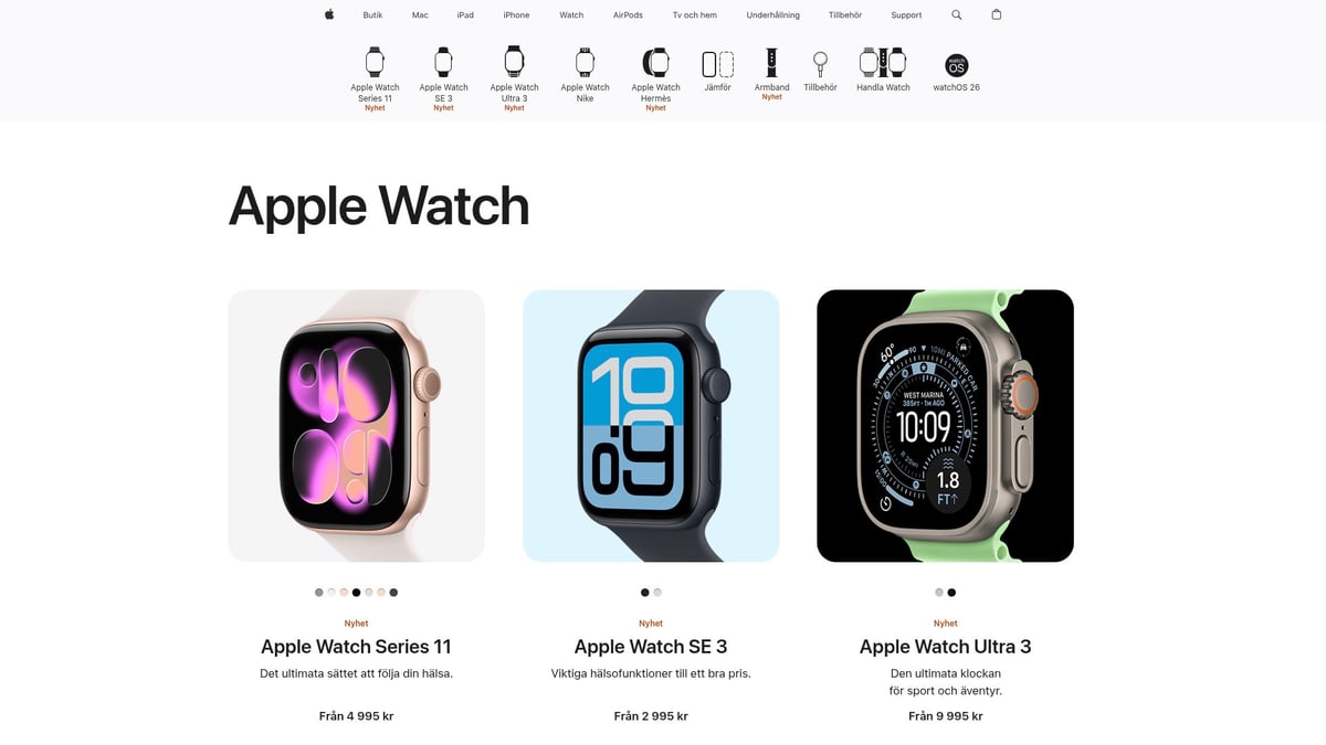 7 Fantastiska Klockor Till Kvinnor 2025 Du Inte Får Missa - Apple Watch Series 9 – Teknik möter mode