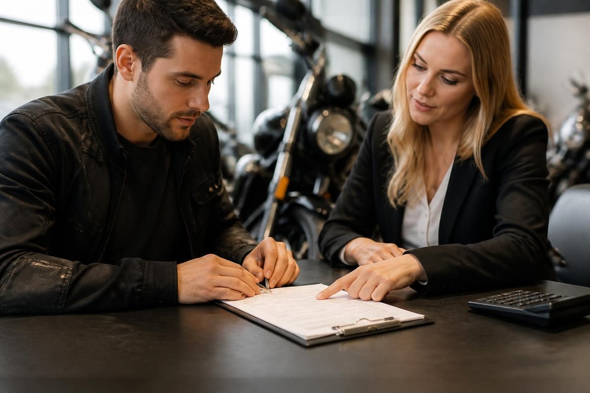 Motorcycle loan cost breakdown