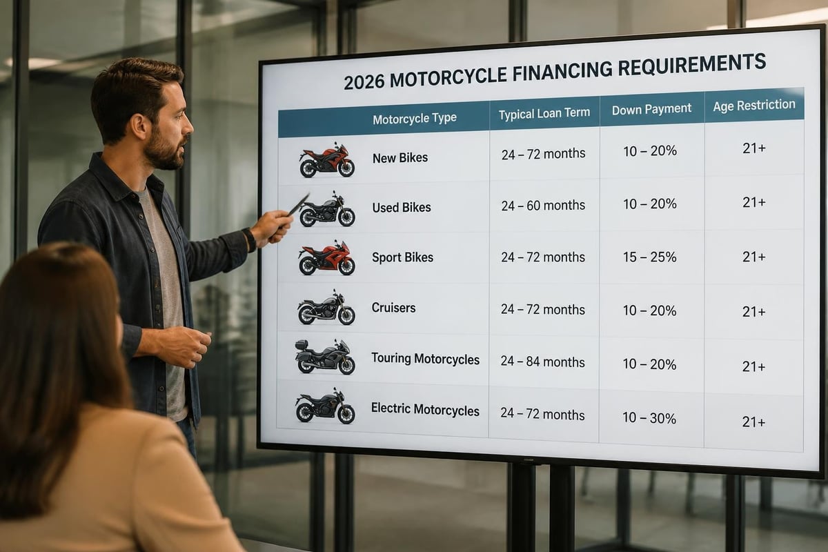 Motorcycle types and financing