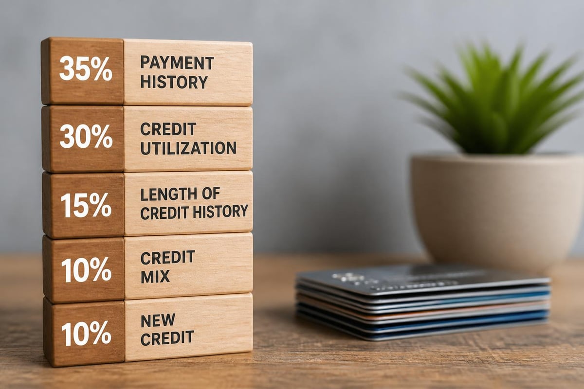 Credit score factors breakdown