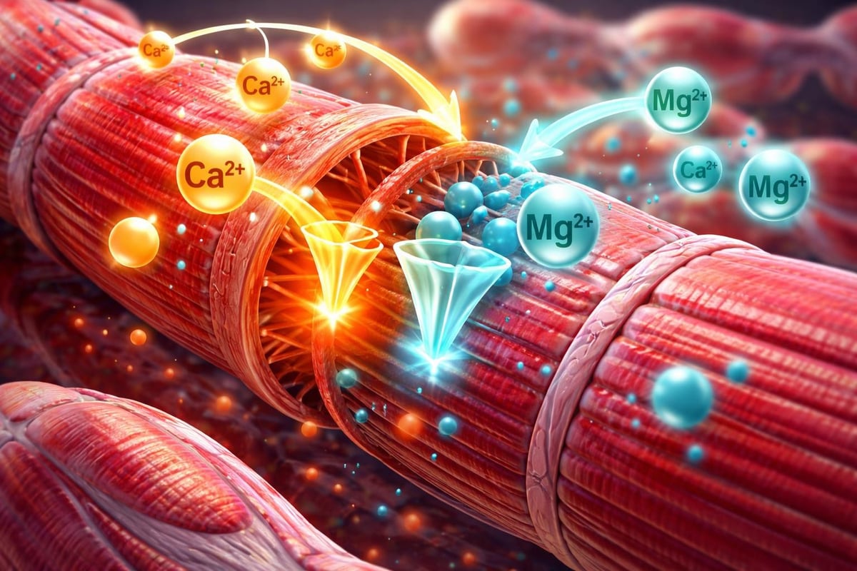 Magnesium's role in muscle contraction and relaxation