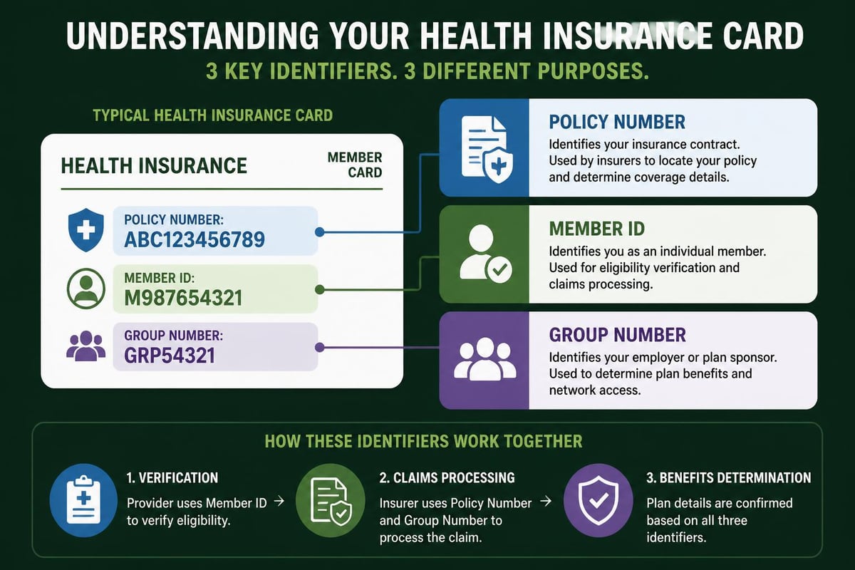 Insurance card components