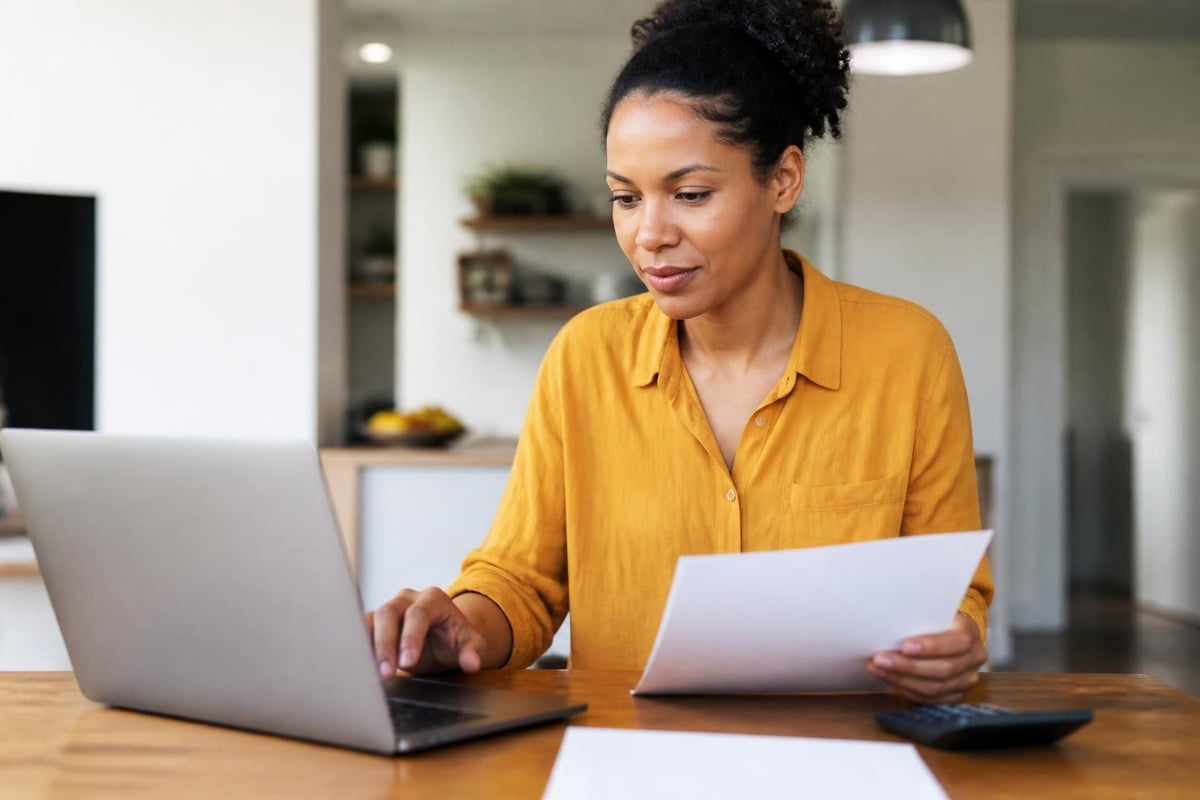 Online loan application workflow
