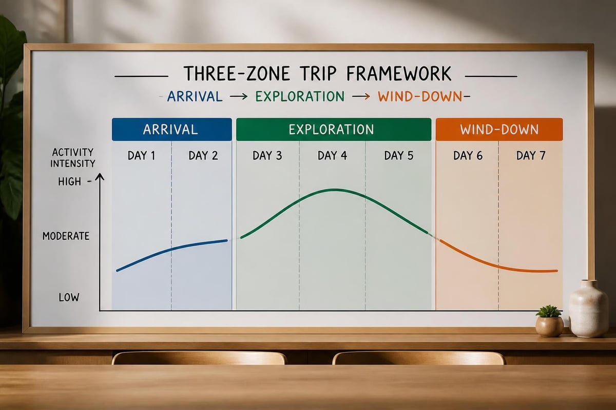 Seven day itinerary structure