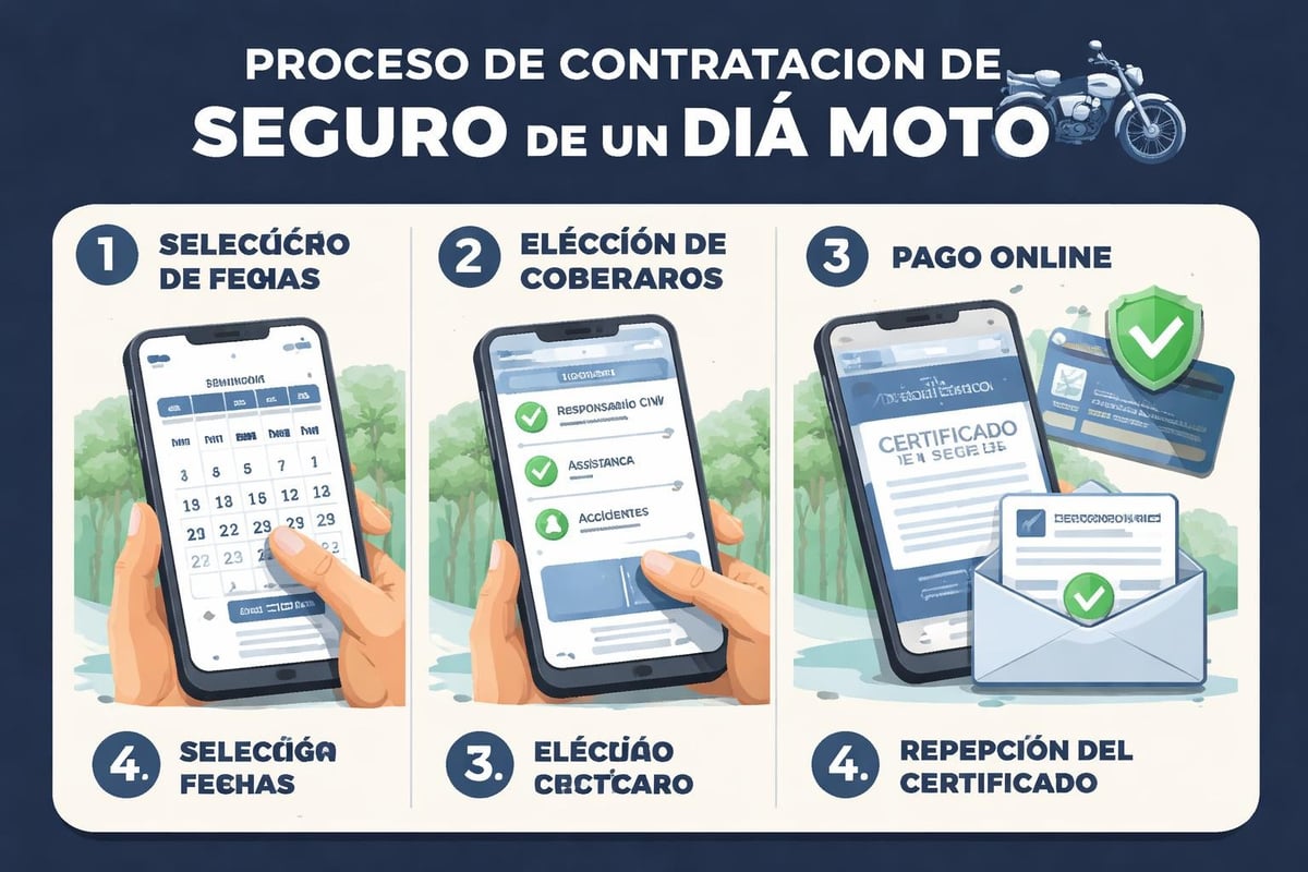 Funcionamiento del seguro temporal de moto