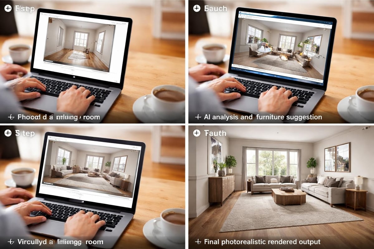AI virtual staging workflow