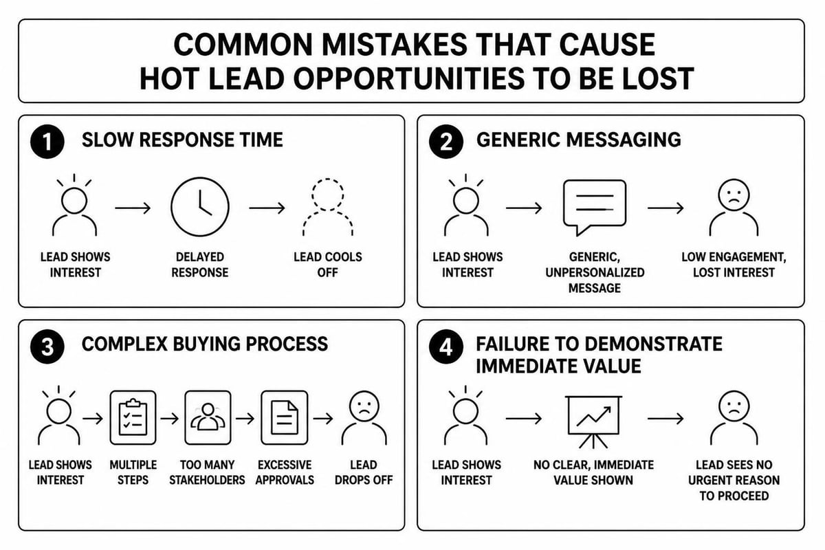Hot lead conversion mistakes