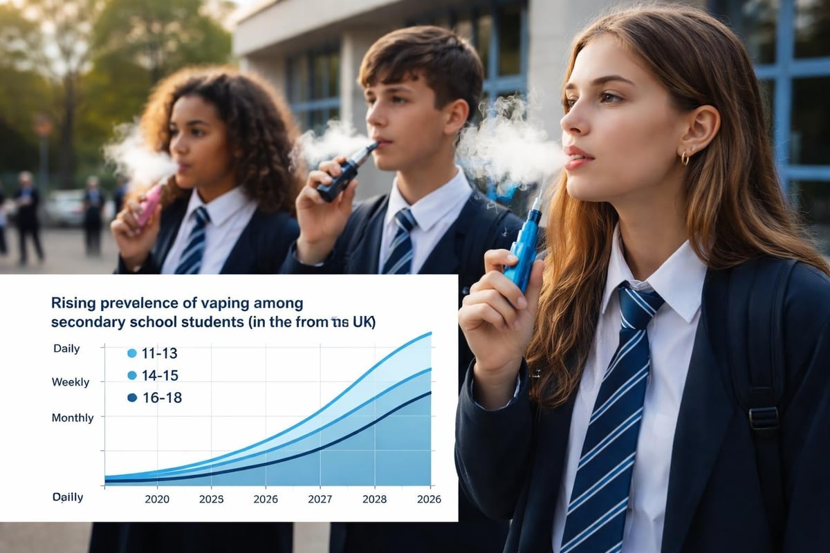 Student vaping statistics in UK schools