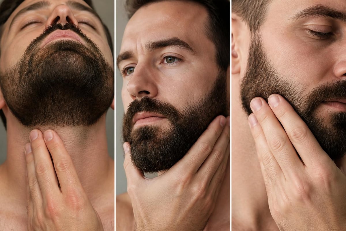 Beard follicle health diagram