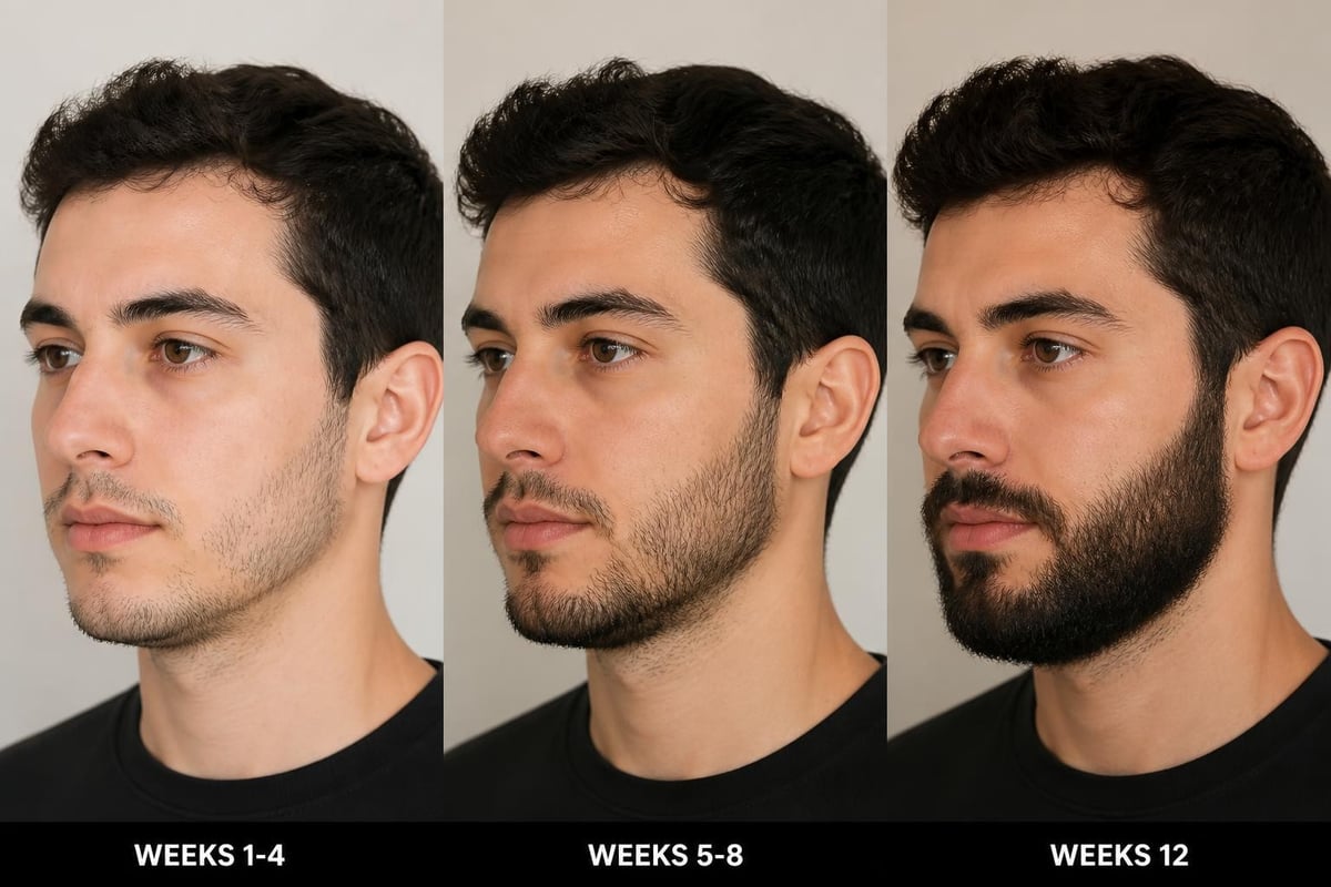 90-day beard transformation timeline