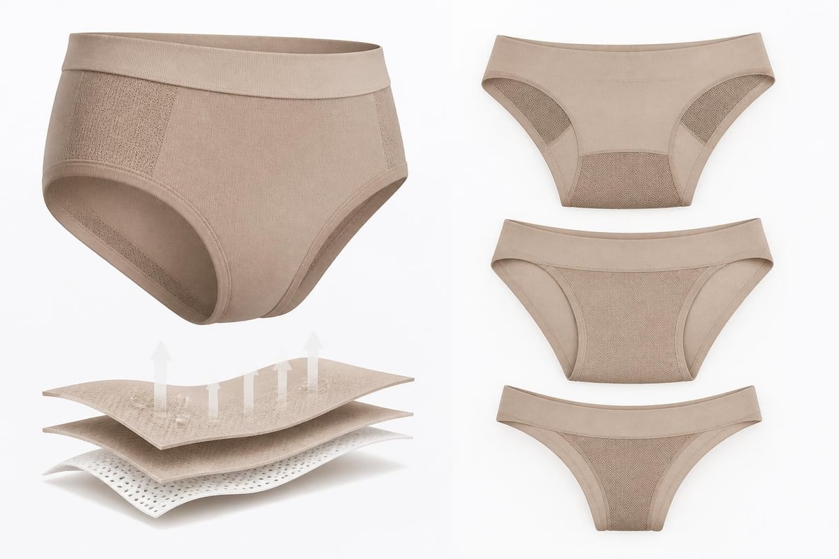 Athletic panty features
