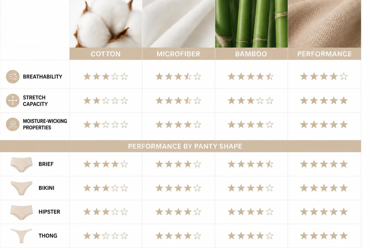 Fabric technology in panties