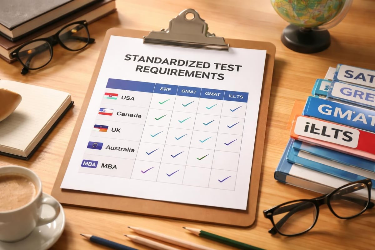 Standardised Test Requirements By Destination