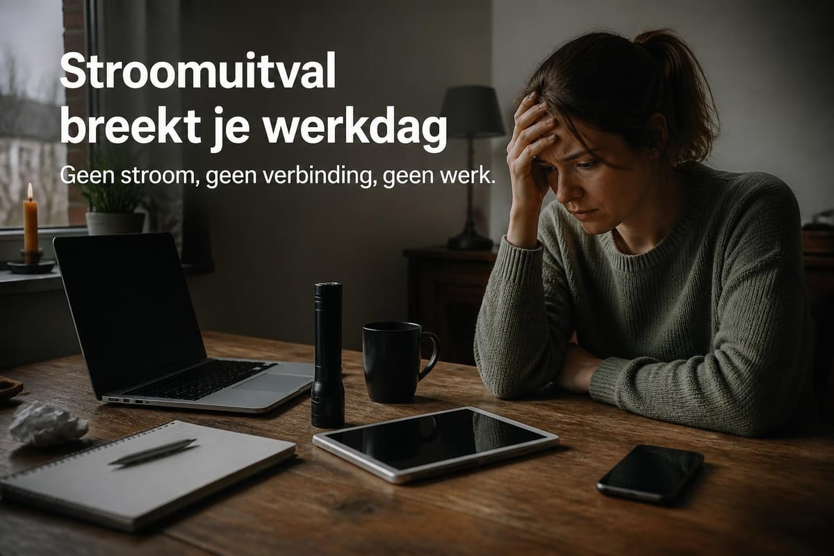 Impact van stroomuitval op thuiswerkers