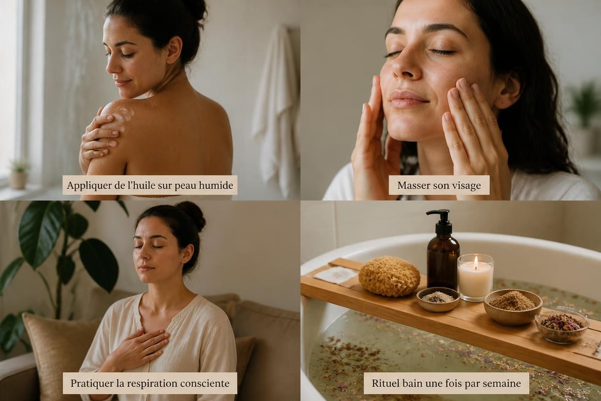 Gestes d'auto-massage quotidien