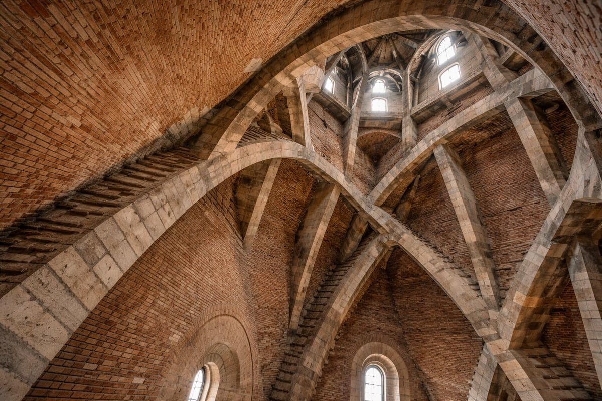 Brunelleschi's dome construction techniques