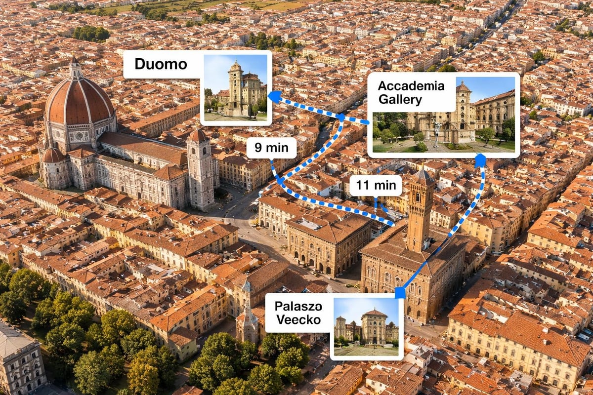 Florence Renaissance landmarks walking route
