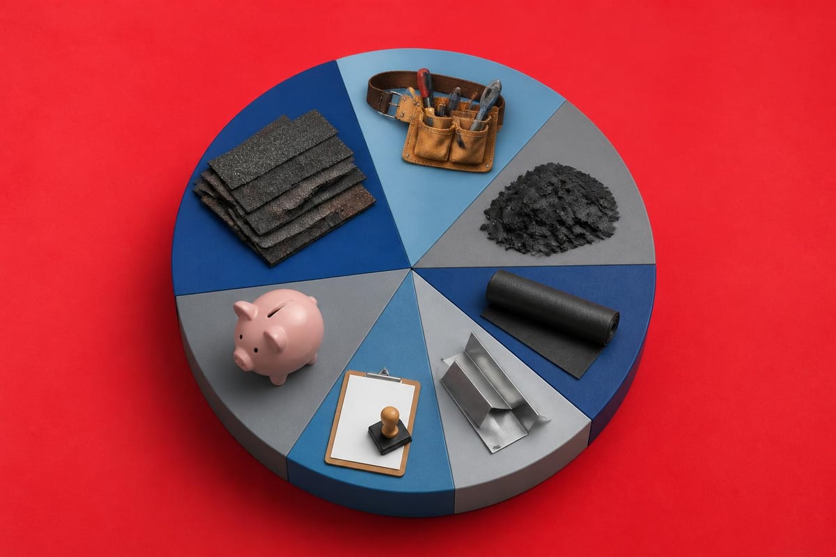 Total roofing cost breakdown
