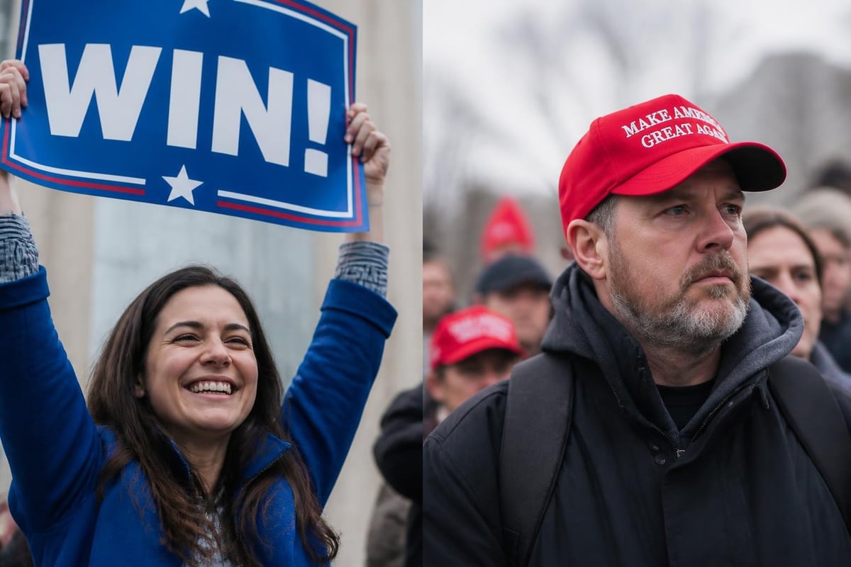 Partisan divide in election confidence