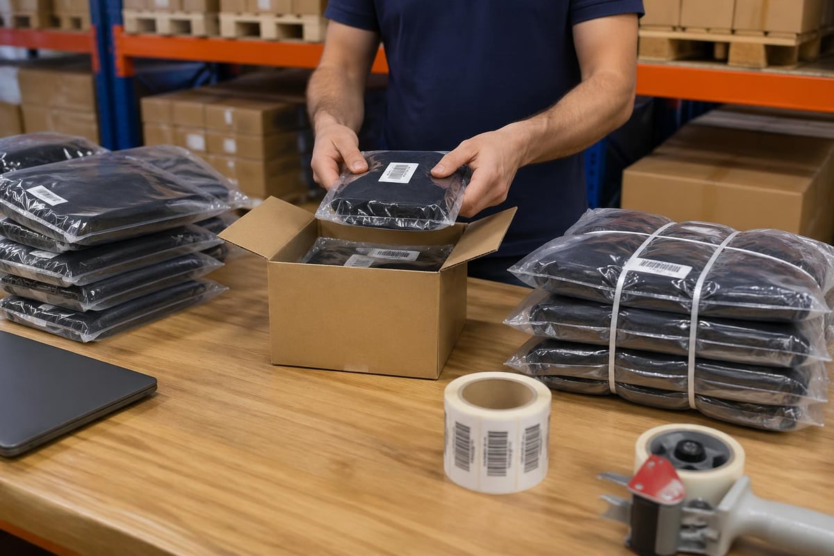 Amazon FBA prep services workflow