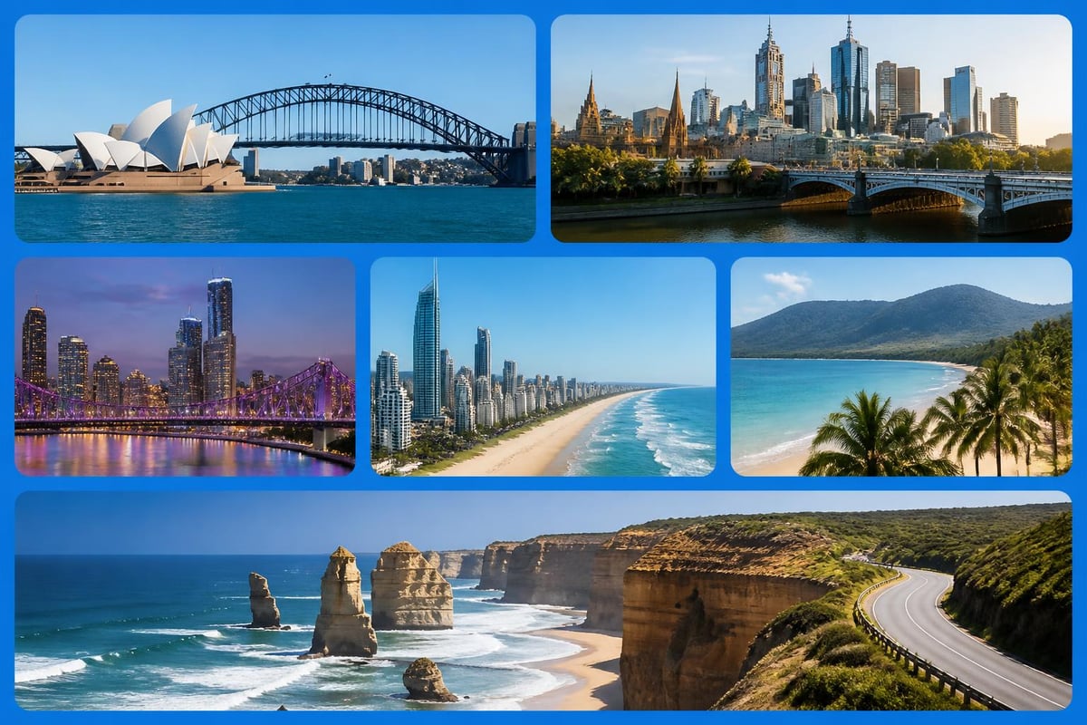 Australia tourist eSIM coverage map