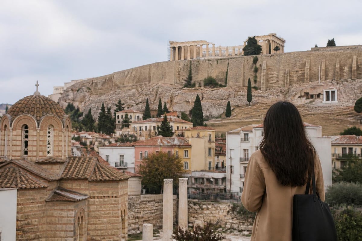 Athens ancient and modern blend