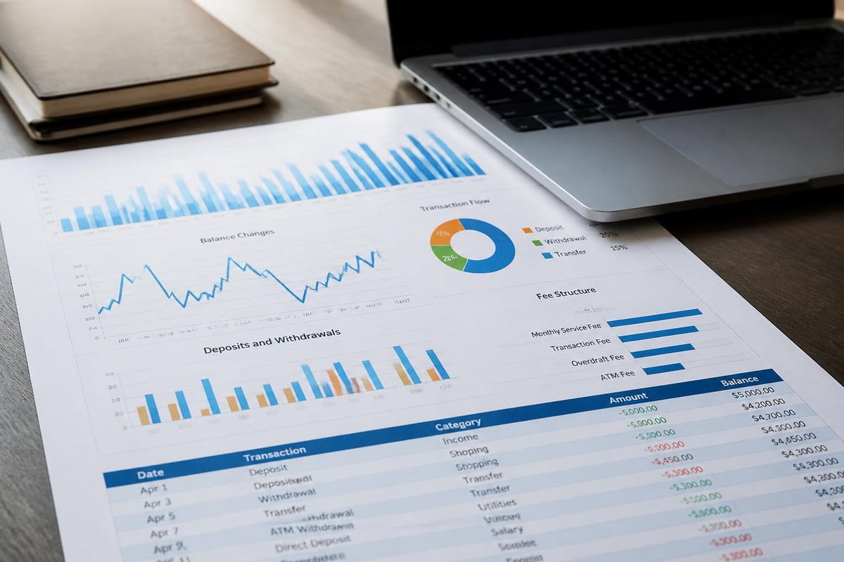 Bank statement data components