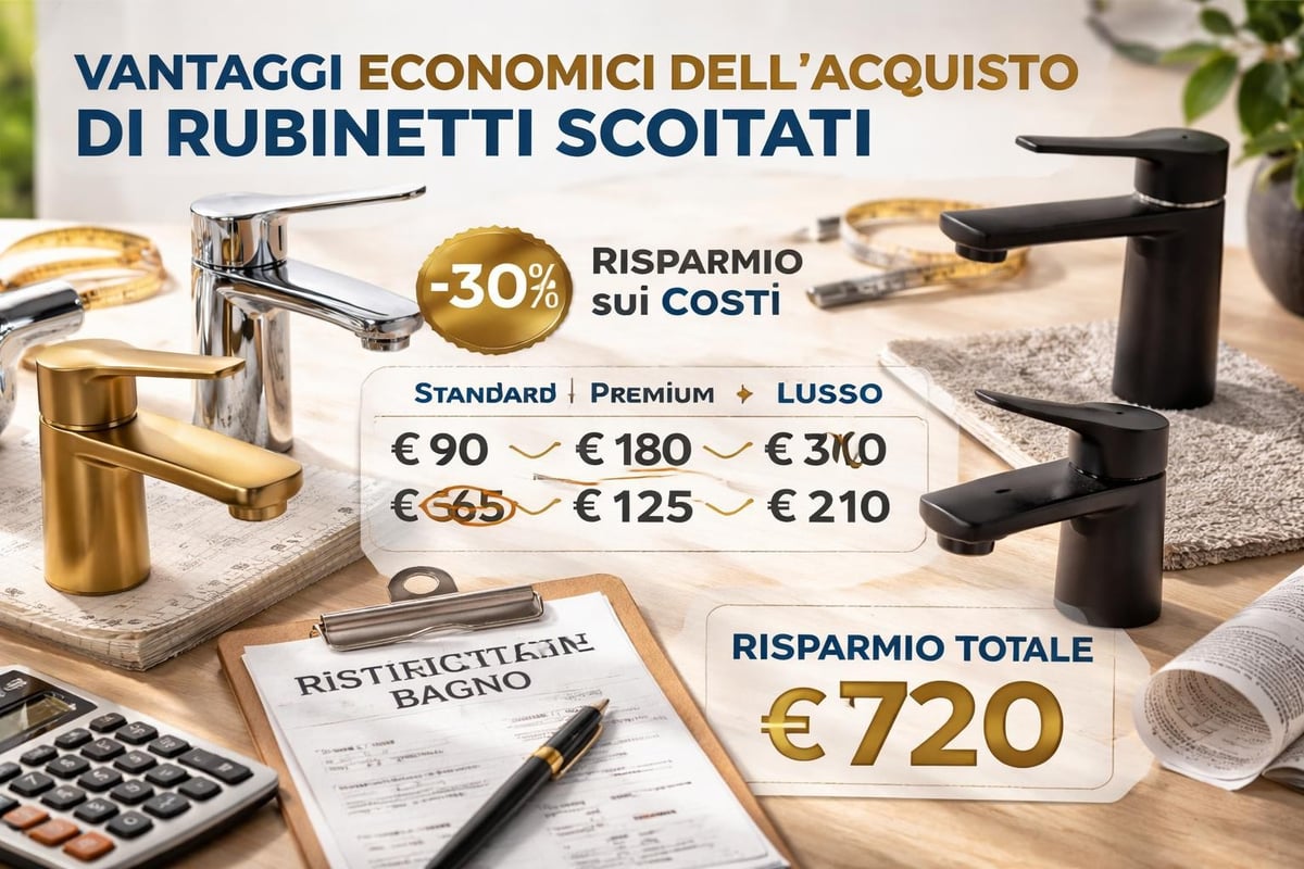 Vantaggi economici rubinetteria scontata